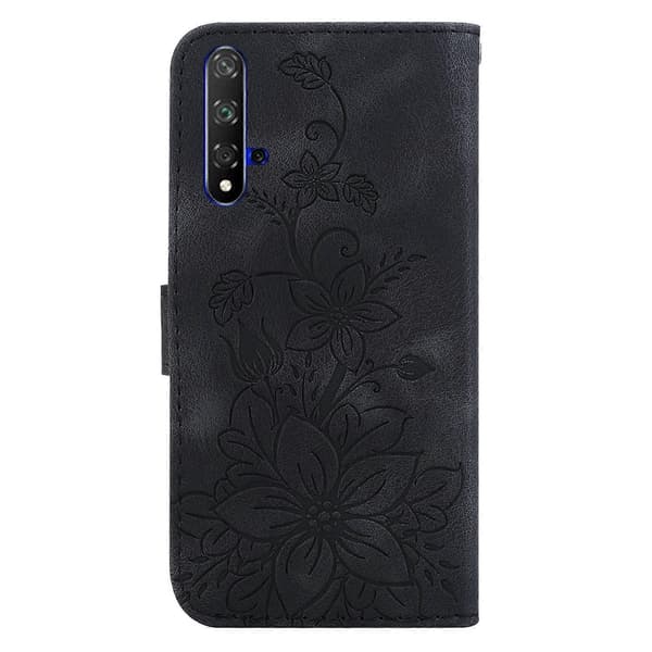 Lær Telefondeksel For Huawei nova 5T / Honor 20 Black