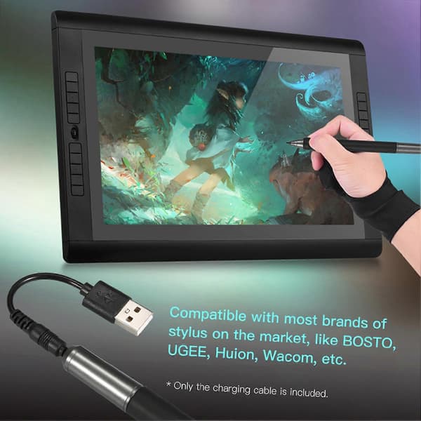Stylus Ladekabel Kompatibelt med Flere Merker, 15cm Lengde