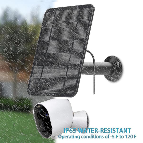 Solpanelopladning til Arlo Ultra/ultra 2/pro 3/pro 4/pro 3 spotlight/go 2 4w