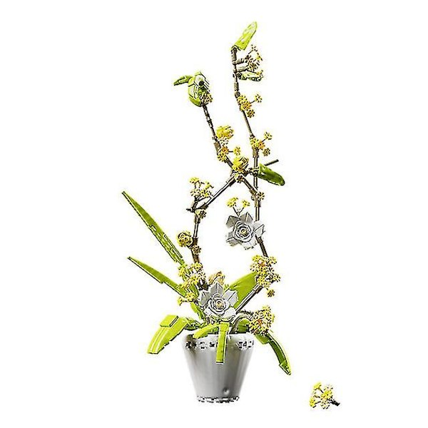 Orkidéblommor Byggklossar | Byggklossar Blommor | Vuxna Blommor - Klossar - Without box 92010