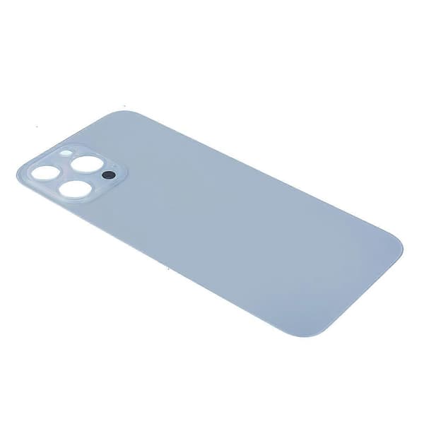 Batterihusdeksel for iPhone 13 Pro Max 6,7 tommer, reservedel for reparasjon (Stort hull) Blue Blue