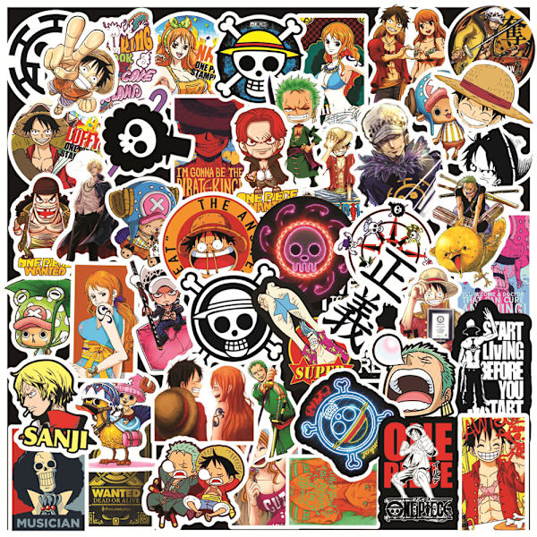 100 One Piece Stickers One Piece