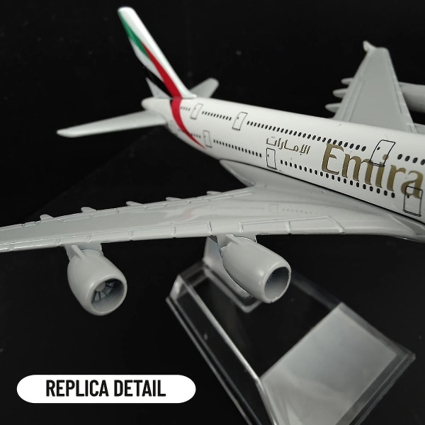 Mittakaava 1:400 Metallilentokoneiden kopio Emirates Airlines A380 B777 Lentokone Diecast Malli Lentokone keräilylelut pojille 124.DHL B757