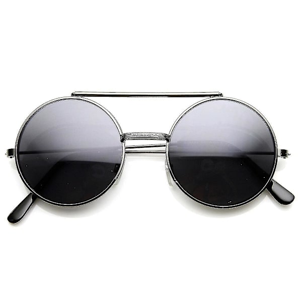 Begrænset Udgave Farve Flip-up Linse Runde Cirkel Django Solbriller Gunmetal