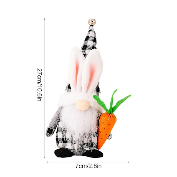 Påske-Gnome Kanin Tegneserie Ansigtsløs Kanin Nordisk Plys Legetøj Dukke Ornamenter man