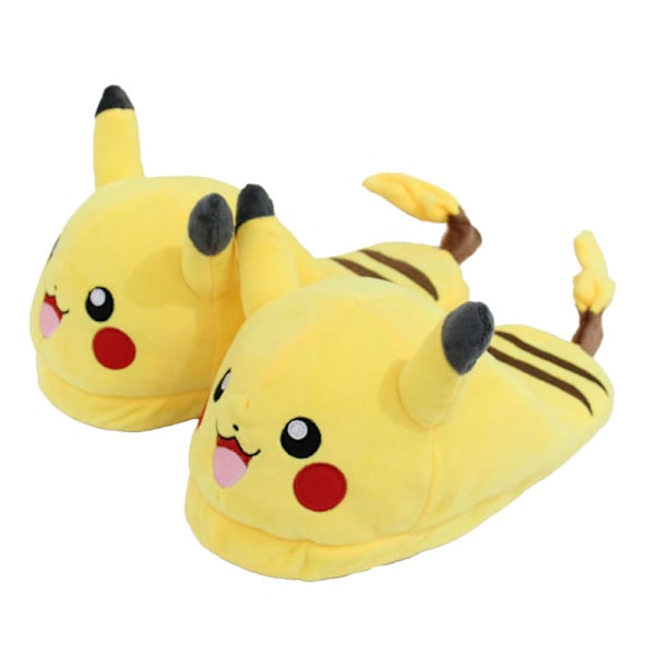 Bløde hjemmesko En størrelse sko længde 28cm behagelige indendørs sko Sød tegneserie dyre design Perfekt til par og gaver Pikachu