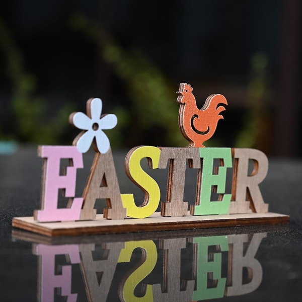 Hei kevään pääsiäiskirje Puinen riippuva riipus kotijuhlakoristelu Pendant,Easter