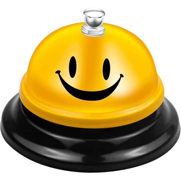 Ring Service Bell Rostfritt Skrivbord Krom Game Front Bells Köksreception För skolor, middag, hotell yellow