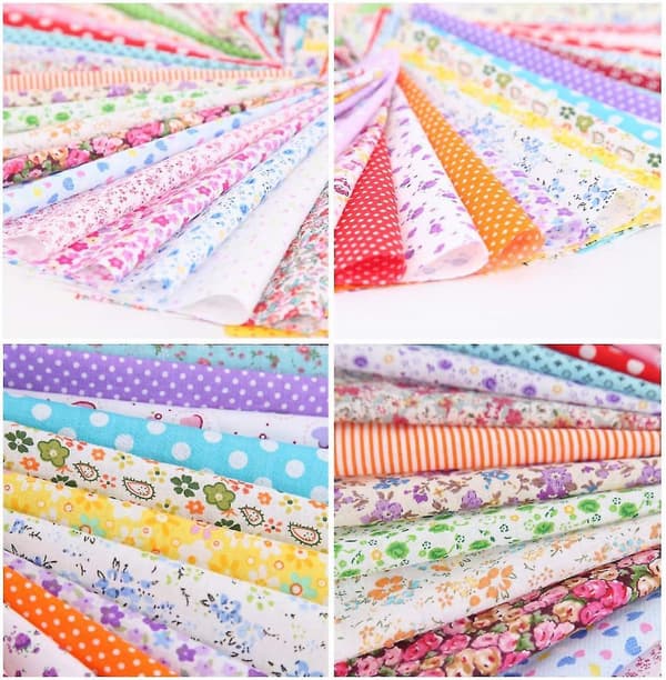 50 Stykker 25cm x 25cm Fa Pakke Patchwork DIY Syning Quilting Fa Assorteret