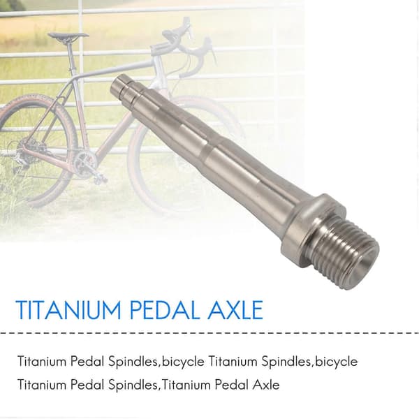 2 stk. Cykel Titan Pedalaksler Passer til Zero X1 X2 & Light Action 78 mm