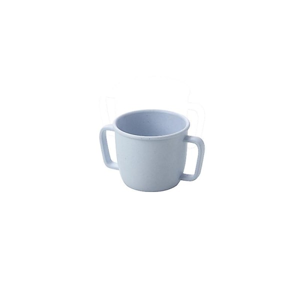 Kaksikahvainen muki yksivärinen juomakuppi maito-kahvikuppi astiasto kotiin, käytännöllinen ja suosittu Blue