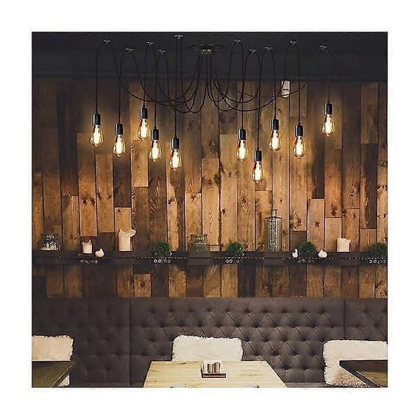 Lysekrone, edderkoplysekrone, 10 bioport, cafeteria- og hotelbelysning