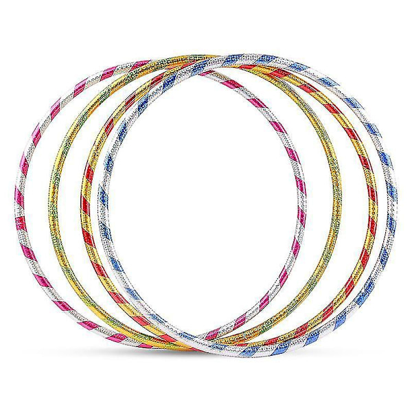 10 st Hula Hoops för Barn och Vuxna | Smarta Glittrande Hula Ring Hoops | Träningshoop för Barn Vuxna Festspel, Gymnastik, Husdjursträning, Fitness
