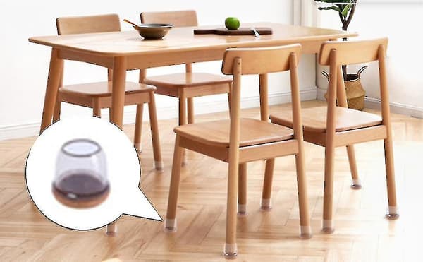 Silikonbeskyttere for stolbein clear CIRCLE S
