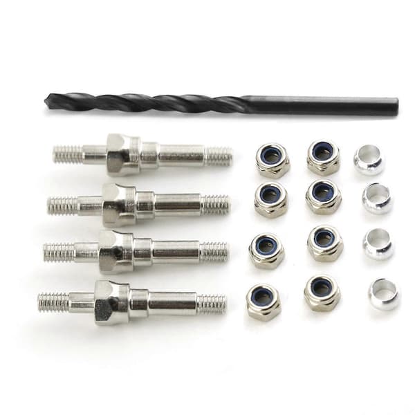 Støddæmperbeslag monteringsskruer kompatible med Notorious 6S 8 erstatning Silver
