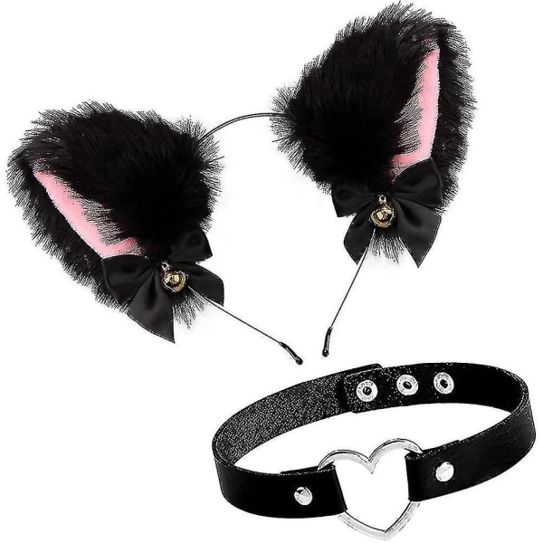 Cat Ears Hair Band Cosplay,cat Ears Pannebånd Med Bells Hårtilbehør,pelsører
