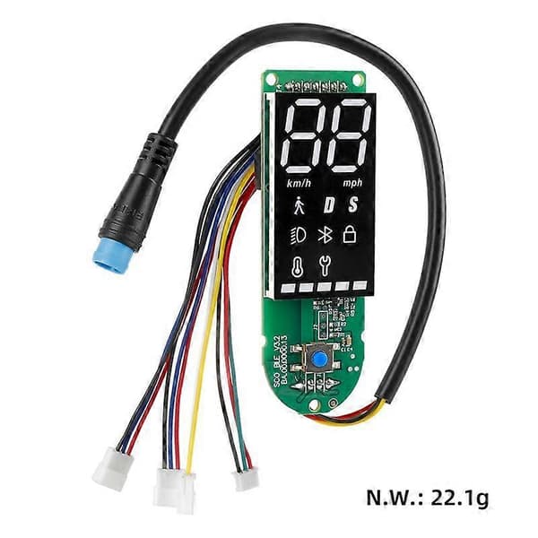 Elektrisk løbehjul tilbehør Hovedkort LED Display Dashboard til 1S Elektrisk løbehjul dele As shown