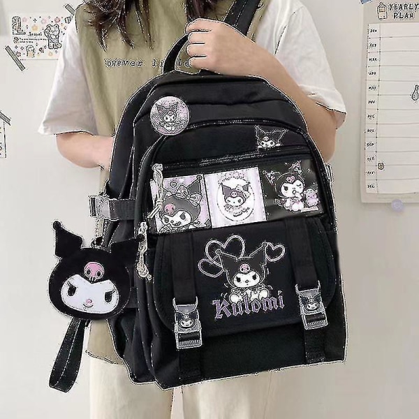 Ny Sanrio Kuromi Ryggsekk Skulderveske Pompompurin Veske Lar Søt Veske type2
