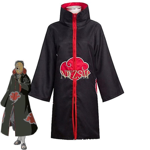 2023 - Tobi Obito Cosplay Kostume Akatsuki Langærmet Kappe Halloween Karneval Sjov Voksen Cosplay Kostume XXL