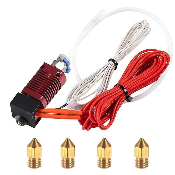 Ny produkt Ender 6 Hotend, Monterad Hotend-kit för Ender-6 3D-skrivare, 3D-skrivar-extruder Monterad Mk8 Hot