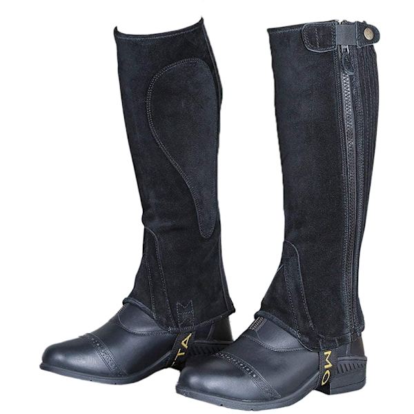 Moretta Barn/Barn Suede Halvchaps M Sort Sort Black M