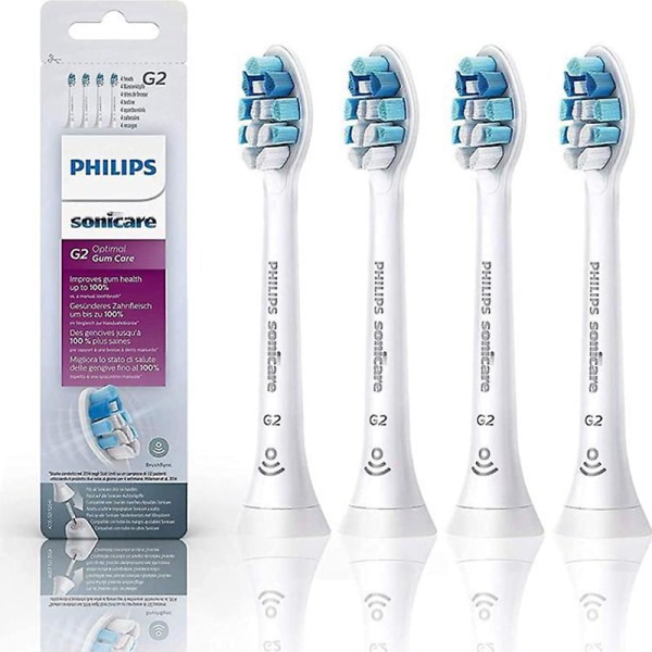 4 stk erstatningsbørstehoder for Philips Sonicare C1 C2 G2 W2 Proresults C2