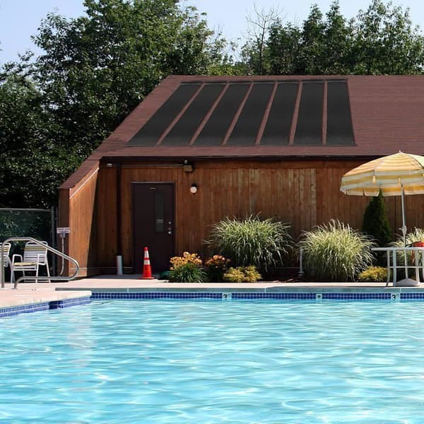 Solevarme til Swimmingpool 500 x 75 CM COSTWAY - 2 Solvarmepaneler - UV-resistent Solsensor