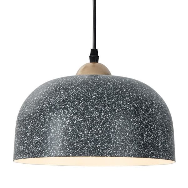 COSTWAY modern taklampa i grå texturerad konststen justerbar kabel E27 lampfot för kök, entré, sovrum