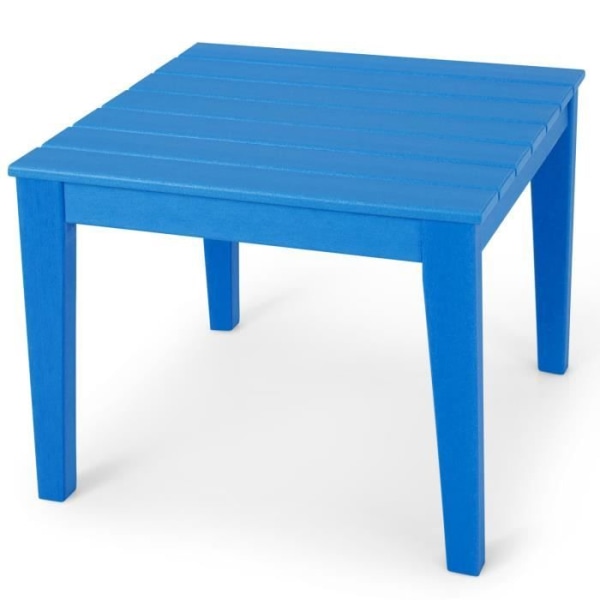COSTWAY Blekbeständigt HDPE-barnbord inomhus/utomhus 64,5 x 64,5 x 51 cm (L x B x H) Blå