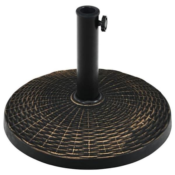 COSTWAY Rund Harpiks Patio Paraply Base 45 cm Vejrbestandig til 38/48 mm stænger Have, Strand