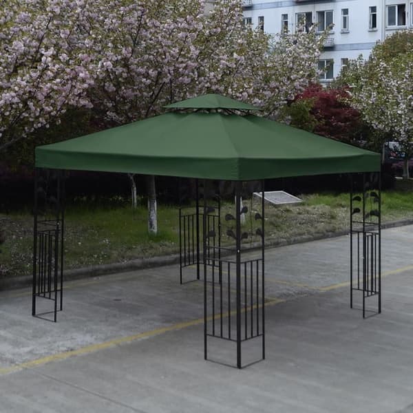 Baldakins - Noname - 3m x 3m - Mørkegrøn - Polyester - Erstatning til havetelt mørkegrøn