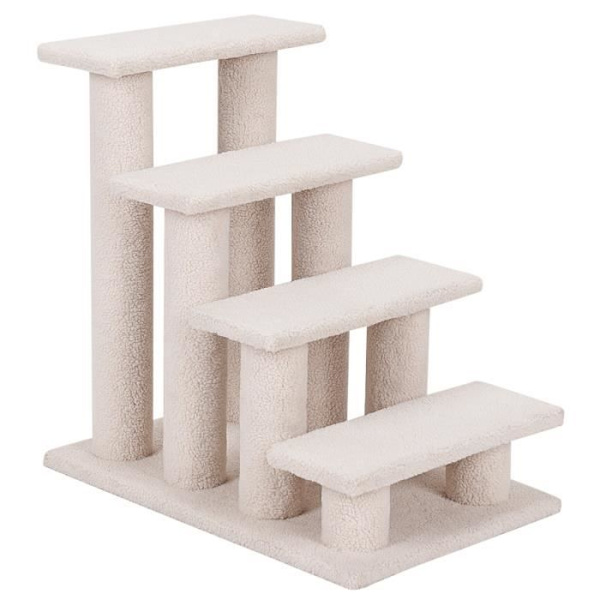 COSTWAY Trapper til Kat Hunde Plys med Multi-Levels Activity Center Møbler til Katte 60,5 x 40 x 60 cm Beige Beige