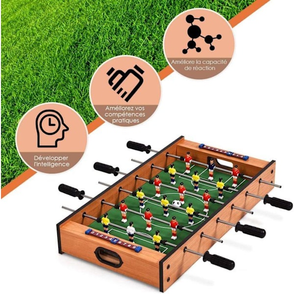 COSTWAY 2 i 1 bordsfotboll: fotbolls- och lufthockeyspel Multi-games spelbord innehåller alla tillbehör