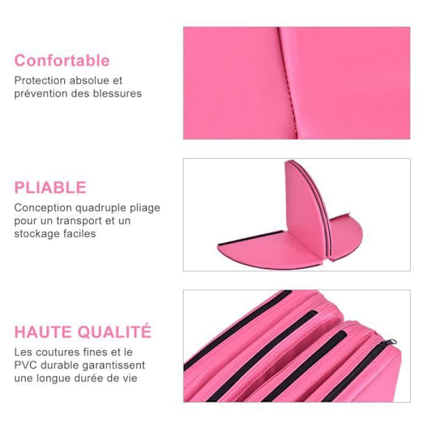 COSTWAY Crash Mat/Pad Metelas Pole Protection Dnace Paksuus 5cm, Dance Mat Halkaisija 150cm 4 Taitettavaa EPE-osaa