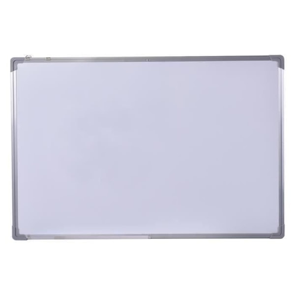 COSTWAY Magnetisk Hvidt Tavle 70x50 cm Tør-erase Overflade med Aluminiumramme, 2 Magneter, 3 Penne og Tør-erase Suddere