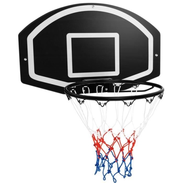 COSTWAY Door Basketball Hoop - 72 x 44,5 cm - Ubrydelig bagplade - Anti-rivningsnet