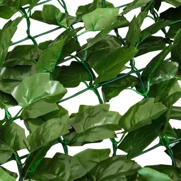 COSTWAY konstgjord häck, sekretessskärm 150 x 240 CM Anti-UV, konstgjorda vegetabiliska mesh realistiska bladverk PE, 10 dragkedjor