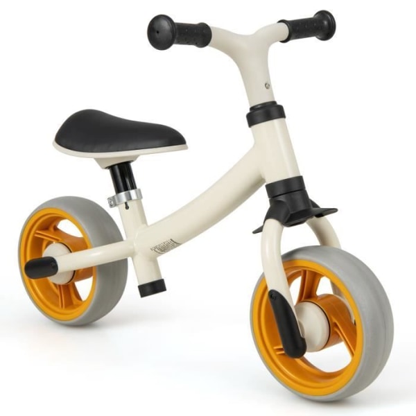 COSTWAY Balanscykel Baby 18-48 månader - Justerbar sits, styre - Balanscykel utan pedal för barn - Ram i kolstål
