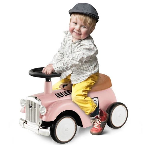 COSTWAY Ride-on til børn, rat med horn, opbevaring under sædet, EVA hjul, Baby Walker pædagogisk legetøj 18-36 måneder, Pink Rosa