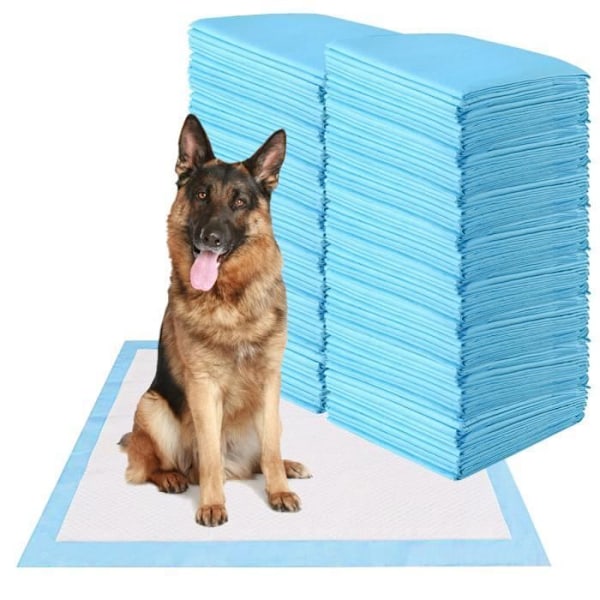 COSTWAY Paket med 150 träningsmattor för hundvalp 75x75CM 5 lager Hygienisk för potträning Superabsorberande