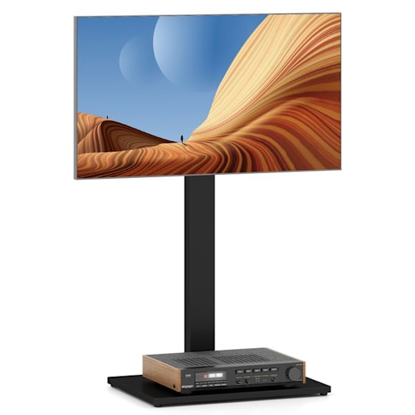 COSTWAY Mobil TV-stativ til TV'er 32" til 70", Justerbart TV-stativ med ekstra bred base, 600 x 400 mm