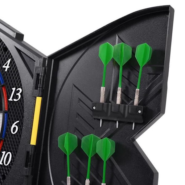 COSTWAY Target Electronic Dartboard Tikkataulu, jossa 27 pelitilaa ja 216 muunnelmaa 4 LED-näyttöä 1-8 pelaajalle