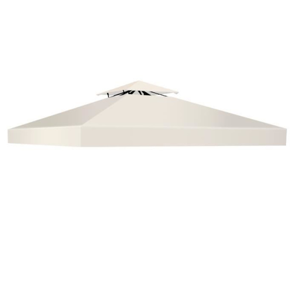 COSTWAY Vedenpitävä Polyesterimateriaali 3 x 3 M Paviljonkipeite Beige beige