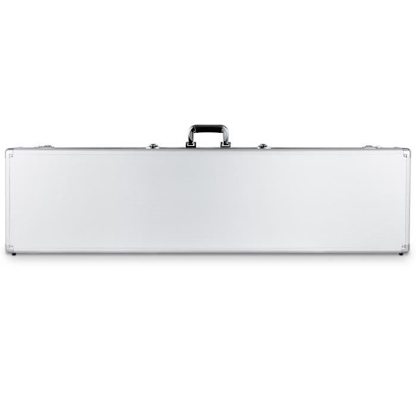 Vapenfodral Gevärsväska i aluminium 133,5 x 34,5 x 11,5 cm med låsbar väska Silver
