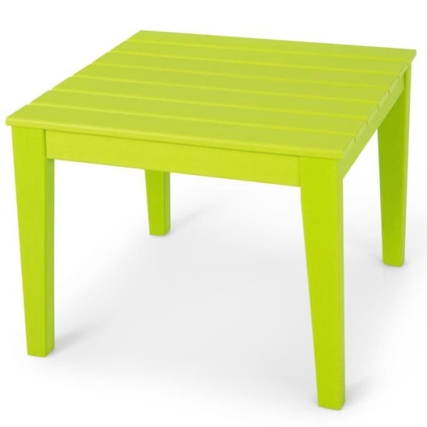 COSTWAY Blekbeständigt HDPE-barnbord inomhus/utomhus 64,5 x 64,5 x 51 cm (L x B x H) Grön