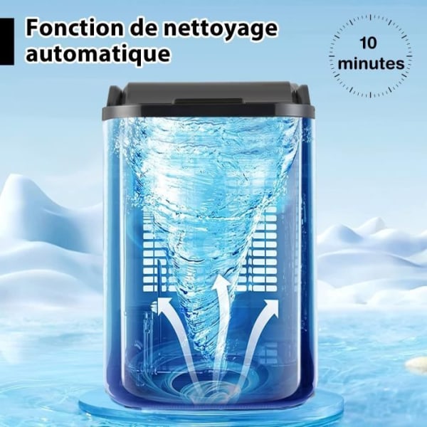 COSTWAY Nugget Ice Maker 24kg/Dag 180W 2,5L vattenpåfyllning 2-vägs självrengörande LED Touch Control 24H Timer