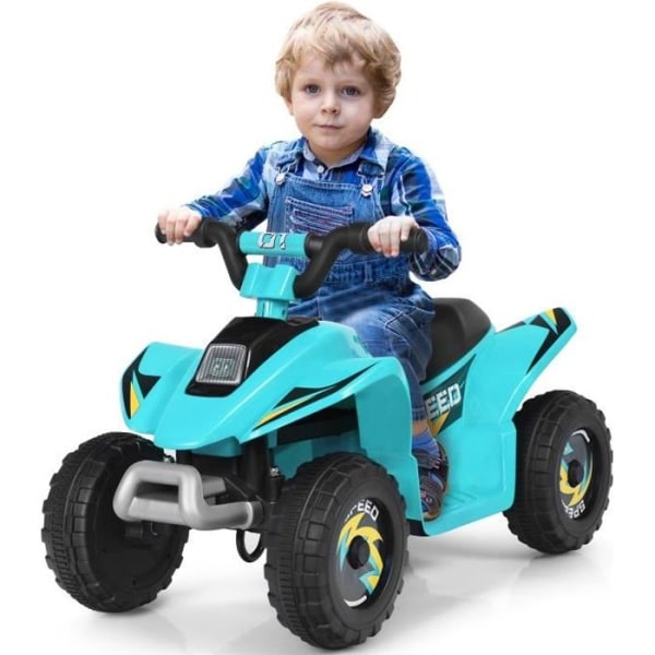 COSTWAY Elektrisk Quad för barn 6 V 4,5 Km/H max. Buggy bil för barn 3 år+ blå