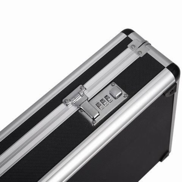 COSTWAY Rifle Case för Long Gun Aluminium Rifle Resväska Kombinationslås