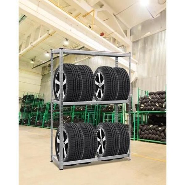 COSTWAY Reol Garage Værksted Opbevaring Heavy Duty Lastekapacitet 795KG 3 Eter Dæk Opbevaring Stålreoler