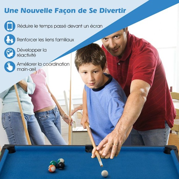 Tabel Multi-spil 6i1 COSTWAY Basketball, Billard, Ping-Pong, Hockey, Pucks, Bowling Fuld Udstyr - Spil derhjemme Flerfärgad